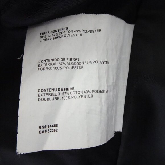 Braetan Trench Coat Jacket Women's Size L Black Belted Lined READ MEASUREMENTS - Picture 9 of 12